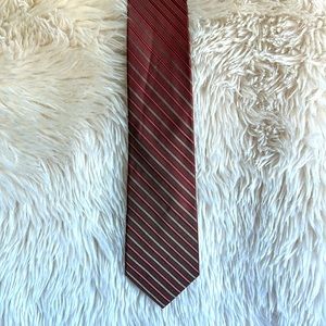 Claiborne striped silk men’s tie
